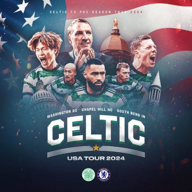 Celtic to face Chelsea at Notre Dame during 2024 USA Tour