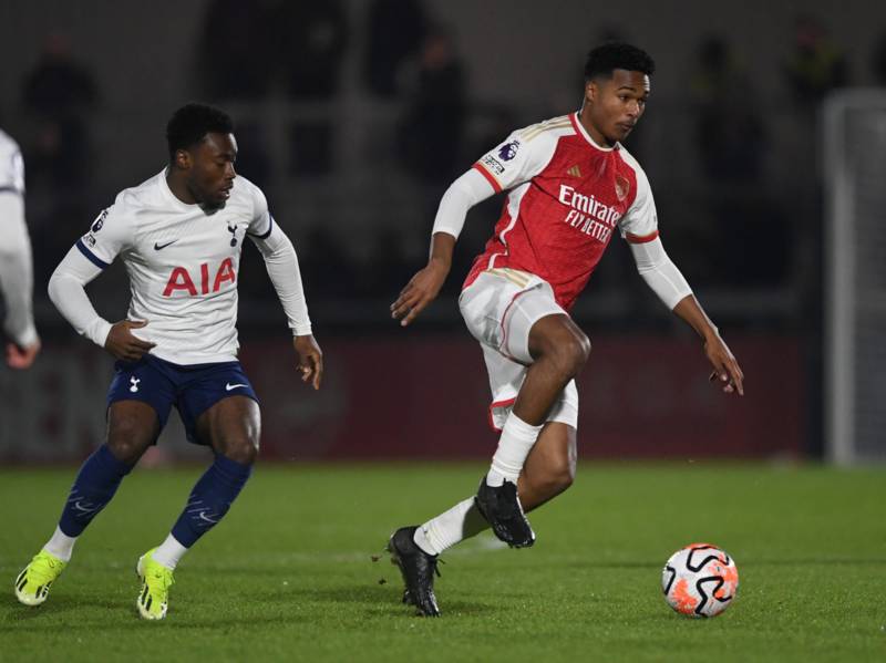 The ‘aggressive’ Arsenal prospect who could be the perfect understudy to Alistair Johnston at Celtic