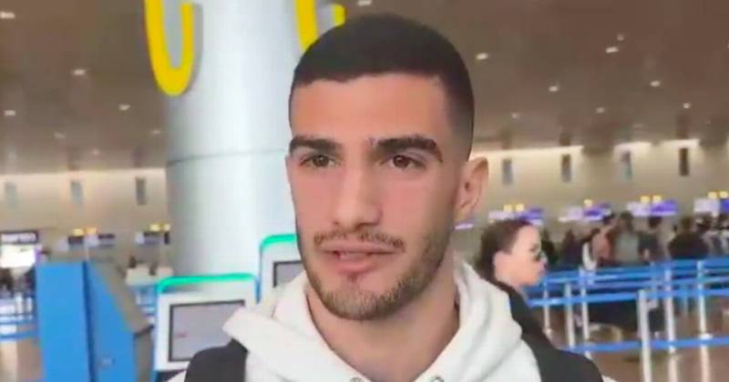 Liel Abada can’t hide Celtic feelings during slapdash Israel TV airport interview as one narrative silenced