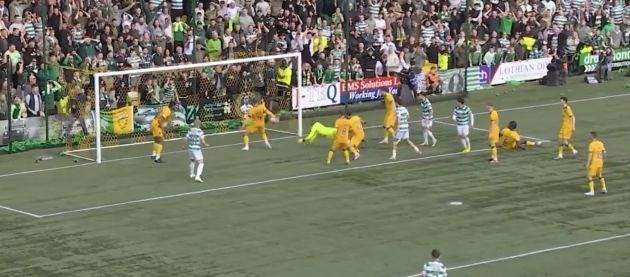 Video: Celtic opening scoring in bizarre style against Livi