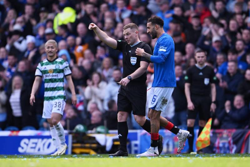 Michael Stewart makes his feelings perfectly clear on the match officials after Celtic’s Ibrox draw