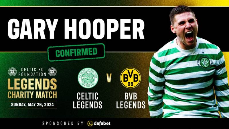 Gary Hooper: I can’t wait to pull on the Hoops at Paradise again for Legends Charity Match