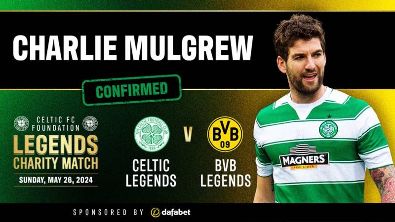 Charlie Mulgrew: It’s an honour to be asked to play in Foundation Legends Charity Match
