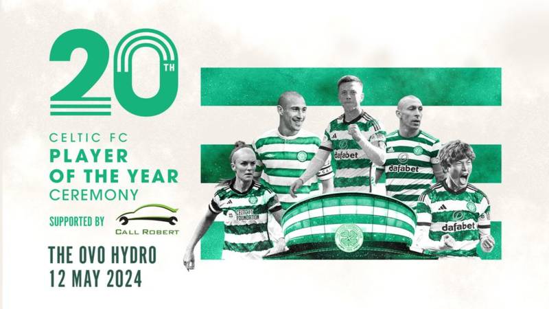 Last remaining tickets available for Celtic’s 20th Player of the Year event
