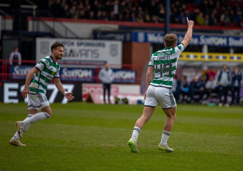 Celtic players react to sensational James Forrest display