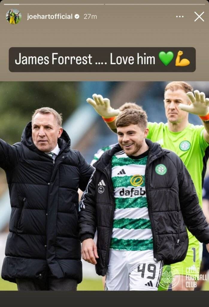 Joe Hart’s Brilliant Sunday Night Message to Celtic Fans
