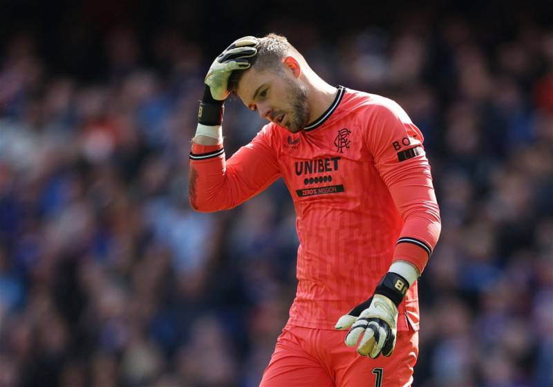 Ah pay your wages! Fresh footage as Ibrox fans clash with Jack Butland