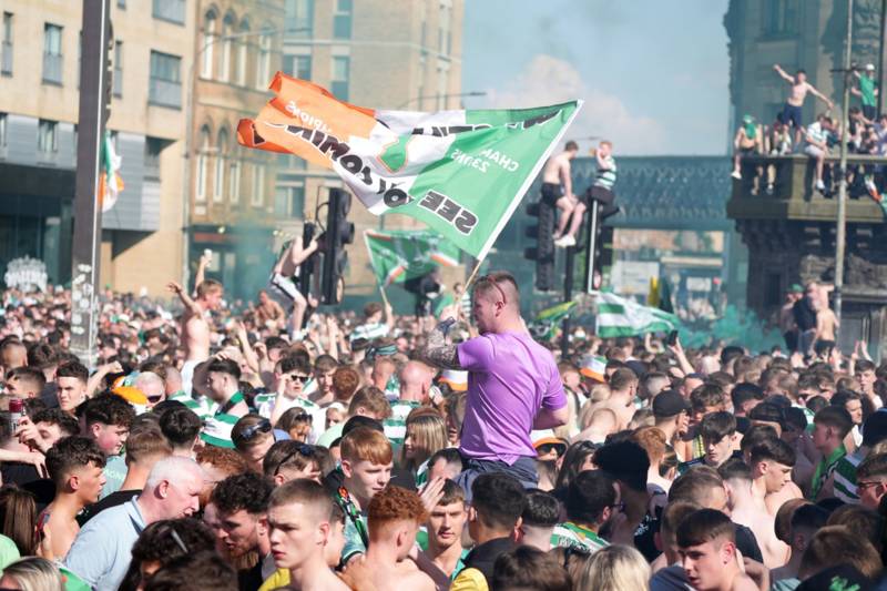 Celtic issue appeal to fans after wild Glasgow title celebrations