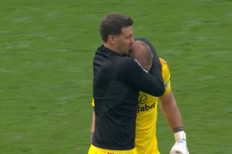 Emotional Hart cries on pitch after Celtic vs Rangers clash