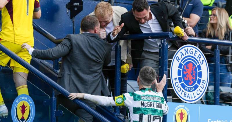Scott Brown sends Celtic message to Callum McGregor after Hampden reunion as trophy counter sent into overdrive