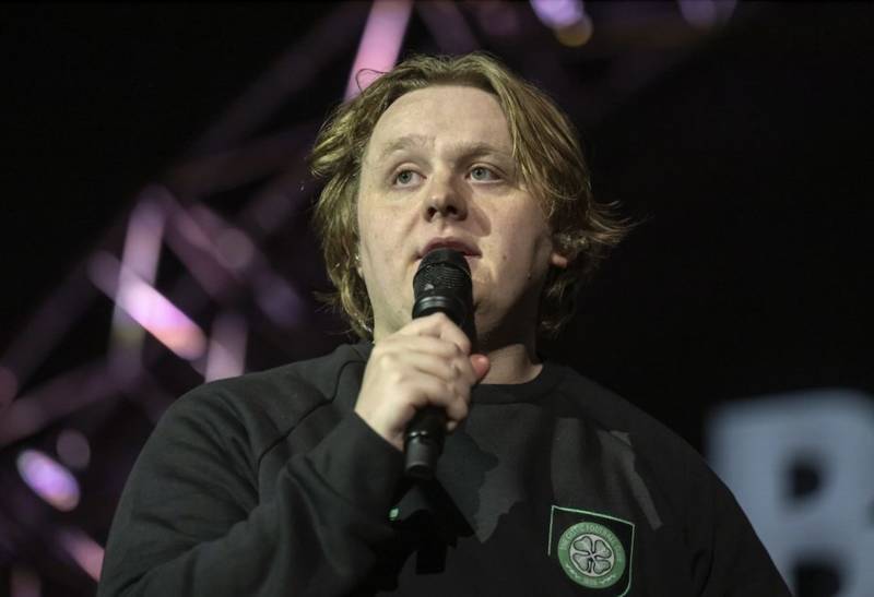 Photo: Lewis Capaldi spotted in future classic Celtic jersey