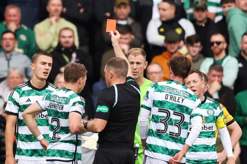 Neil Lennon hails Celtic ‘statement of intent’ but Joe Hart branded ‘reckless’ after career-first red card