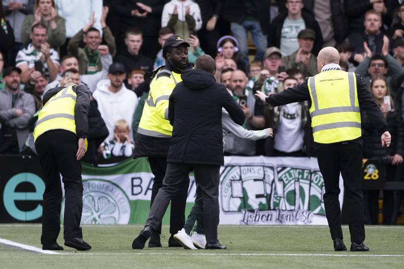 Brendan Rodgers explains steward flashpoint as Celtic boss steps in to rescue young pitch invader