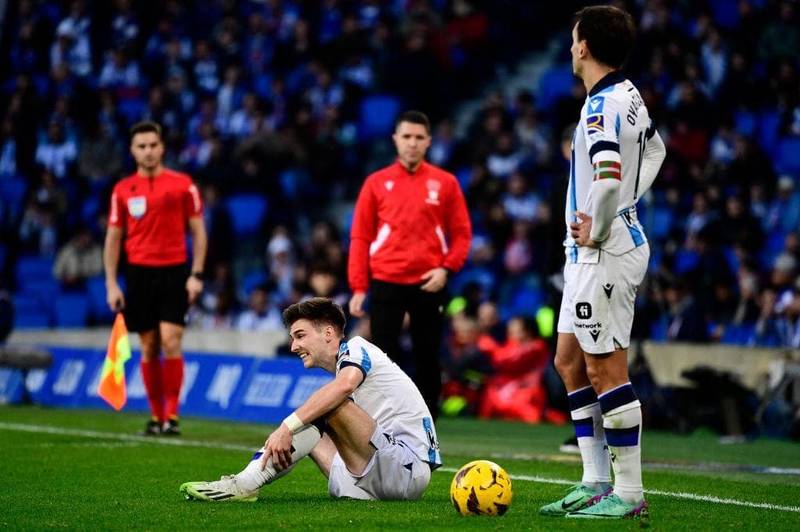 Kieran Tierney suffers fresh injury blow as Scotland star limps out of Real Sociedad match